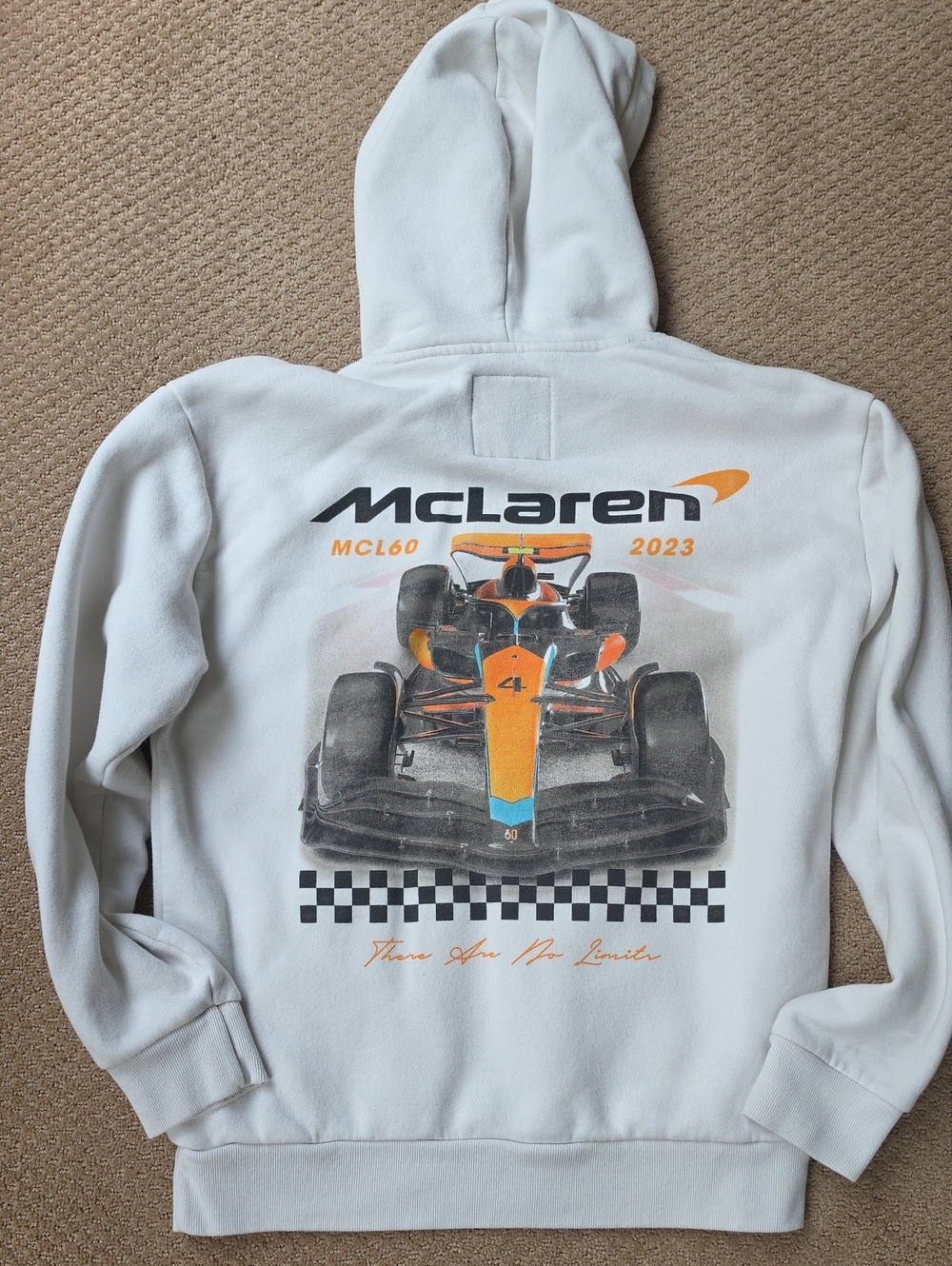 Hollister McLaren 2023 MCL60 Racing Graphic Hoodie - White - Sz Small